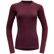 Maglietta sportiva da donna Devold Duo Active Woman Shirt LS bordeaux Port