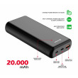 Powerbank Swissten Power Line 20000 mAh