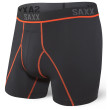 Boxer da uomo Saxx Kinetic HD Boxer Brief nero/rosso Black/Vermillion