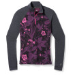 Maglietta sportiva da donna Smartwool W Classic Thermal Merino BL 1/4 ZB viola Purple Iris Floral