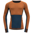 Maglietta funzionale da uomo Devold Tuvegga Sport Air Shirt arancione/blu Ink