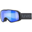 Occhiali da sci Uvex Xcitd CV nero black matt SL/blue-green