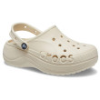 Pantofole da donna Crocs Baya Platform Clog bianco Winter White