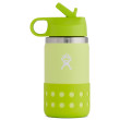 Bottiglia per bambini Hydro Flask Kids Wide Mouth 12 oz Straw Lid/Boot giallo Honeydew