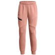 Pantaloni da tuta da donna Under Armour Unstoppable Flc Jogger rosa CanyonPink/Black