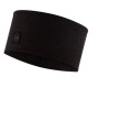 Fascia Buff Merino Wide Headband nero Solid Black