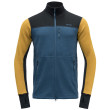 Felpa funzionale da uomo Devold Thermo Wool Jkt Man blu/giallo Flood/Arrowwood/Ink