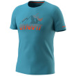 Maglietta funzionale da uomo Dynafit Transalper Graphic S/S Tee M blu/grigio scuro storm blue/4490