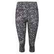 Leggings 3/4 da donna Dare 2b Influential 3/4 nero/bianco Blk&WhiteDot