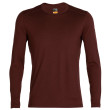 Maglietta da uomo Icebreaker Mens 200 Oasis LS Crewe marrone Espresso