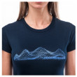 Maglietta sportiva da donna Sensor Merino Active Pt Mountains Deep Blue
