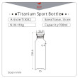 Borraccia Keith Titanium Titanium Sport Bottle 700 ml