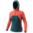 Giacca da donna Dynafit Tour Wool Thermal W Hoody verde/arancio hot coral/3010