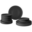 Set di stoviglie Brunner Midday Odette nero Double Black