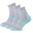 Calze Zulu Merino Women 3-pack turchese/grigio