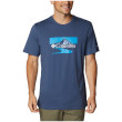 Maglietta da uomo Columbia Path Lake™ Graphic Tee II blu Dk Mountain, Peak 2 River Graphic