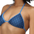 Costume da bagno da donna Regatta Aceana String Top blu Navy Tile