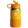 Bottiglia per bambini Hydro Flask Kids Wide Mouth 12 oz Straw Lid/Boot arancione CANARY