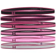 Fascia Under Armour Mini Headbands nero/rosa Black/PolarisPurple/PinkQuartz