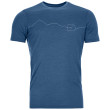 Maglietta da uomo Ortovox 150 Cool Mountain Ts M blu mountain blue