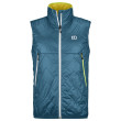 Gilet da uomo Ortovox Swisswool Piz Vial Vest M blu petrol blue