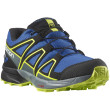 Scarpe da bambino Salomon Speedcross Climasalomon™ Waterproof blu/verde Nautical Blue / Black / Acid Lime