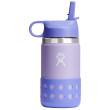 Bottiglia per bambini Hydro Flask Kids Wide Mouth 12 oz Straw Lid/Boot viola wisteria