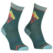 Calzini da donna Ortovox Alpine Light Comp Mid Socks W verde scuro Pacific Green