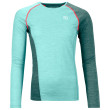 Maglietta sportiva da donna Ortovox 120 Cool Tec Fast Upward Ls W blu arctic grey