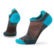 Calze Smartwool Run Zero Cushion Low Ankle blu/arancio Charchoal