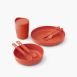 Set di stoviglie Sea to Summit Passage Dinnerware Set 1P 7 Piece rosso Spicy Orange