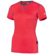 Maglietta da donna Zulu Merino 160 Short grigio/rosa coral/grey melange