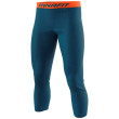 Pantaloni termici da uomo a 3/4 Dynafit Tour Light Merino M 3/4 Tight blu Petrol/