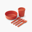 Set di stoviglie Sea to Summit Passage Dinnerware Set 1P 6 Piece rosso Spicy Orange