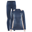 Set da donna Craft Core Dry Baselayer blu/bianco Tide-Gum