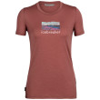 Maglietta da donna Icebreaker Women Tech Lite II SS Tee Trailhead rosso grape