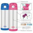 Thermos per bambini Thermos Funtainer Nerez 470 ml