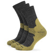 Calze Zulu Merino Women 3-pack grigio/giallo