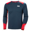 Maglietta funzionale da uomo Helly Hansen Lifa Active Crew blu/rosso Navy