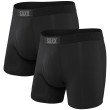 Boxer Saxx Ultra Boxer Brief Fly 2Pk nero Black/Black