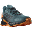 Scarpe da corsa da uomo Salomon Supercross 4 Gore-Tex blu/nero Stargazer / Black / Turmeric