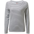Maglietta da donna Craghoppers NL Erin LS Top bianco/grigio BlueNavy Str