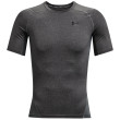 Maglietta funzionale da uomo Under Armour HG Armour Comp SS grigio scuro CarbonHeather/Black