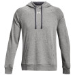 Felpa da uomo Under Armour Rival Fleece Hoodie grigio chiaro CastlerockLightHeather/White