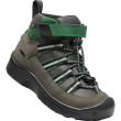 Scarpe da bambino Keen Hikeport 2 Sport Mid Wp Youth grigio/verde magnet/greener pastures