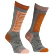 Calzini da donna Ortovox Free Ride Long Socks W grigio/arancio autumn leaves