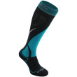 Calze al ginocchio da donna Bridgedale Ski Midweight Women's grigio/blu Gunmetal/Turquoise