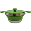 Pentola Vango Cuisine 1.5L Non-Stick Casserole argento/verde herbal