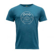 Maglietta da uomo Devold 1853 Man Tee blu Blue Melange