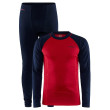 Set da uomo Craft Core Warm Baselayer rosso/blu BlazeLychee